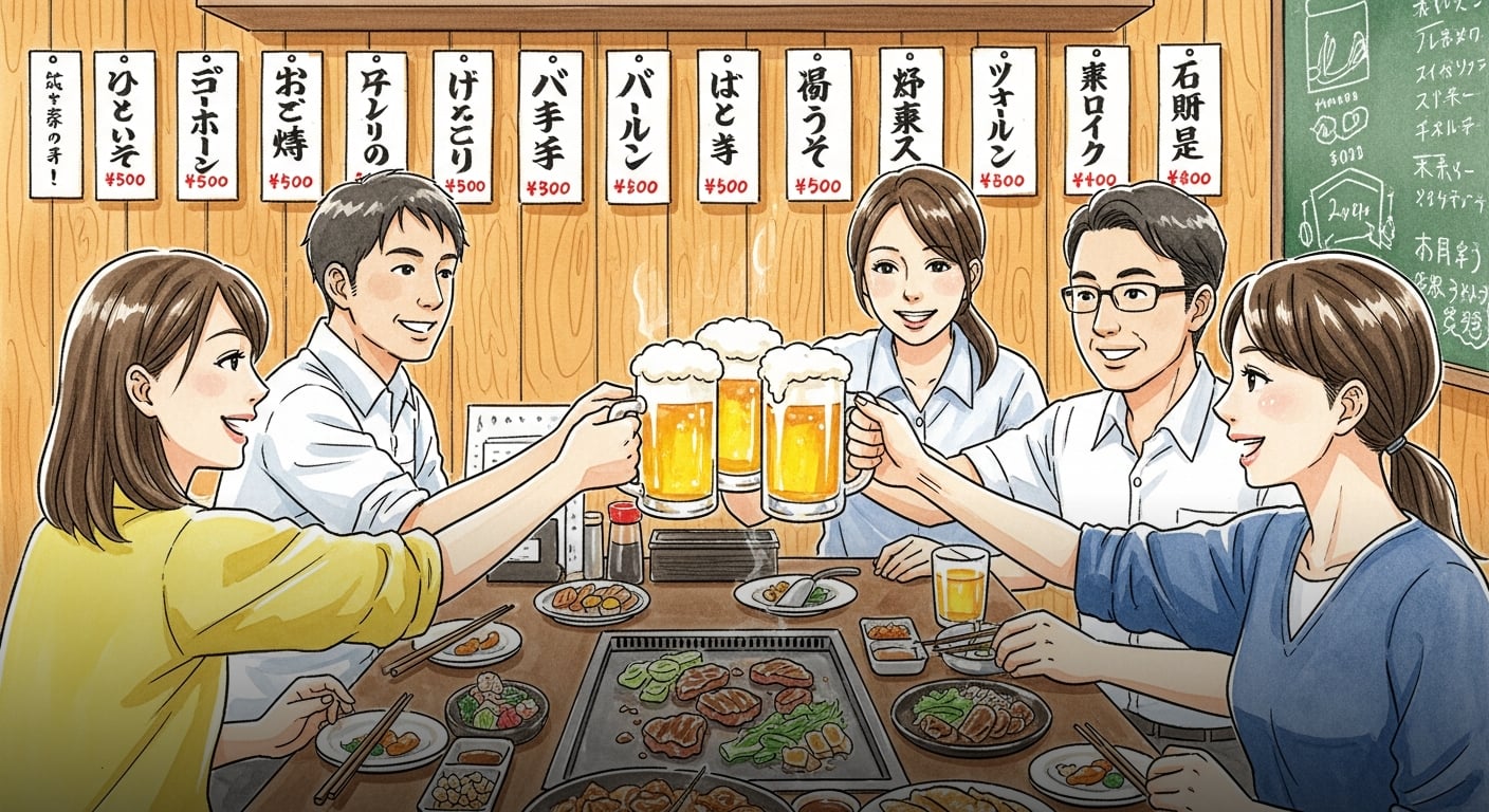下関で仕事帰りに一人で立ち寄れる居酒屋|弘々家のカウンター席 | 広島お好み焼き 弘々家(こうこうや)