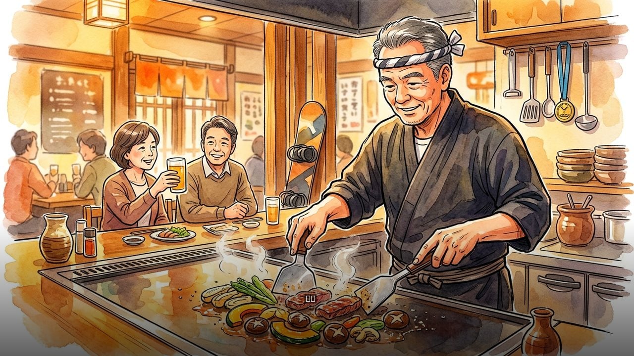 鉄板焼きの職人が還暦を超えてスノーボードとマラソンをやる理由 | 広島お好み焼き 弘々家(こうこうや)