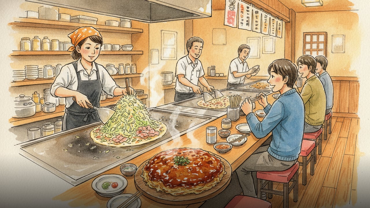 関門都市圏グルメ完全版|北九州から下関の百名店を目指す旅 | 広島お好み焼き 弘々家(こうこうや)